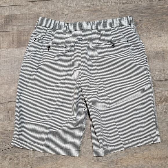 Polo Ralph Lauren VTG 90s Seersucker Bradbury Fit Shorts Size 34 10" Inseam - Picture 2 of 8